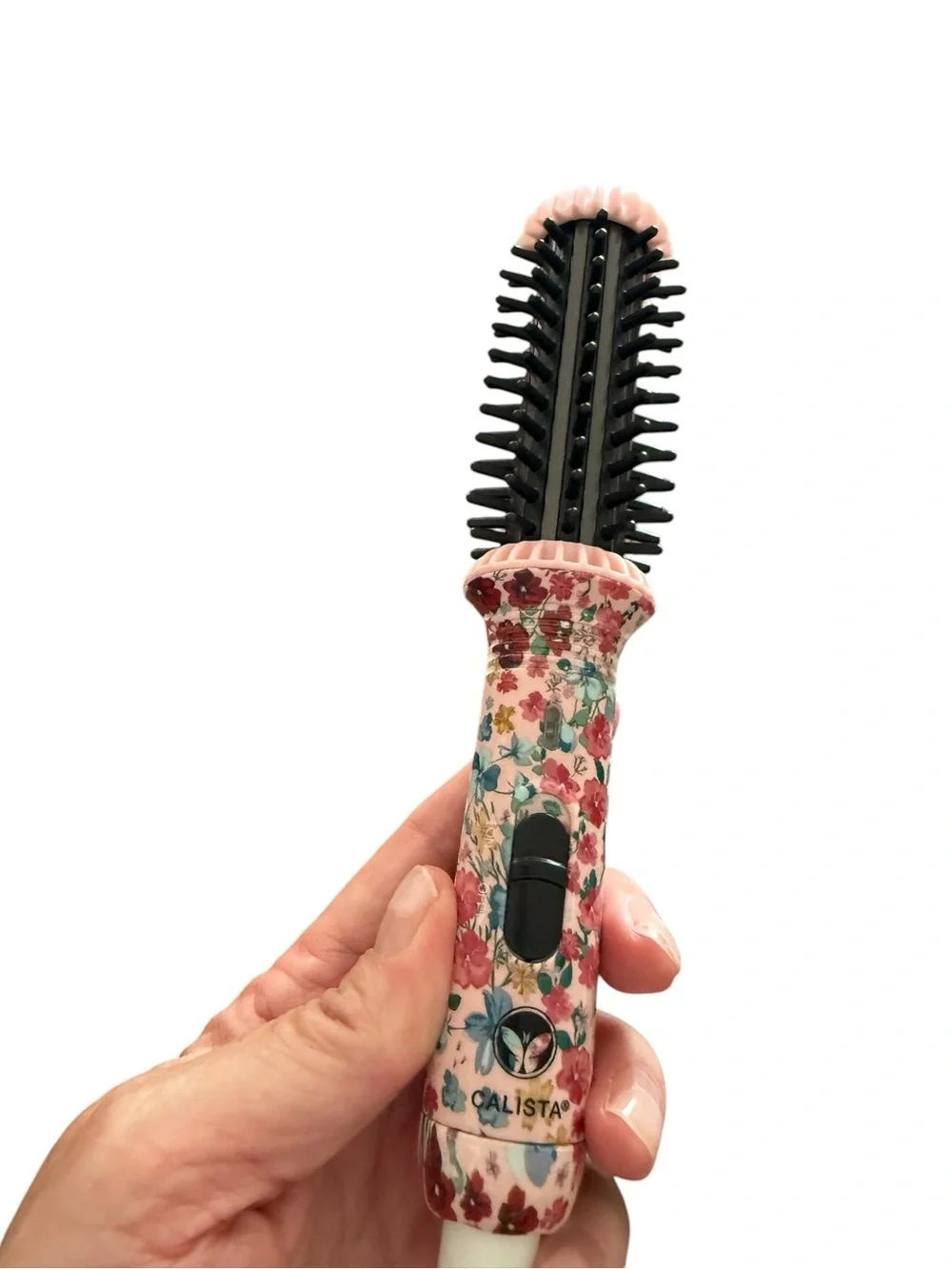 Calista Floral GogoMini Round Hair Brush - Pink Floral